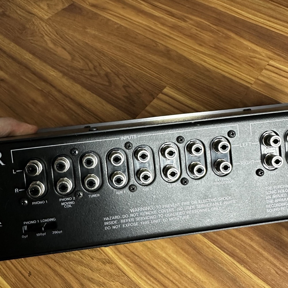 Vintage 80s Carver C-1 Sonic Holography Preamplifier High Fidelity Control - Picture 9 of 11